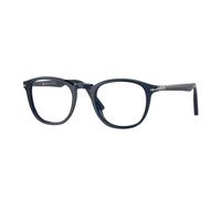 Persol PO3143V 1141 Man Optical frames Acetate Blue Transparent Round Normal