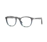 Persol PO3143V 1205 Man Optical frames Acetate Grey Transparent Round Normal