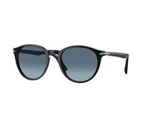 Persol PO3152S 9014Q8 Man Sunglasses Acetate Black Blue Round Normal Shaded