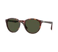 Persol PO3152S 901531 Man Sunglasses Acetate Turtle Green Round Normal