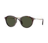 Persol PO3166S 24/31 Man Sunglasses Plastic Havana Green Pantos Normal