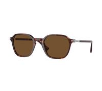 Persol PO3256S 24/57 Unisex Sunglasses Plastic Havana Brown Squared Polarized