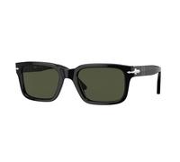 Persol PO3272S 95/31 Unisex Sunglasses Acetate Black Green Squared Normal