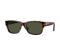 Persol PO3288S 24/31 Man Sunglasses Plastic Havana Green Squared Normal