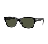 Persol PO3288S 95/31 Man Sunglasses Acetate Black Green Squared Normal