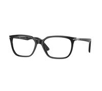 Persol PO3298V 95 Man Optical frames Acetate Black Transparent Squared Normal
