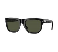 Persol PO3306S 95/31 Unisex Sunglasses Acetate Black Green Squared Normal