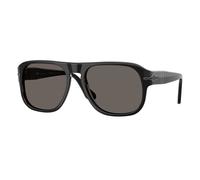 Persol PO3310S JEAN B95/B1 Unisex Sunglasses Acetate Black Grey Squared Normal