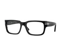 Persol PO3315V 95 Man Optical frames Acetate Black Transparent Squared Normal