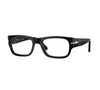 Persol PO3324V 95 Man Optical frames Acetate Black Transparent Pillow Normal