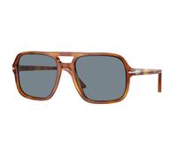 Persol PO3328S 96/56 Man Sunglasses Acetate Brown Blue Pilot Normal Anti-glare