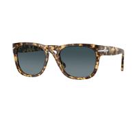 Persol Unisex PO3333S ELIO 1056S3 Sunglasses Acetate Brown Blue Squared Polarized Shaded