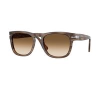 Persol Unisex Sunglass PO3333S - Elio - Frame color: Striped Brown, Lens color: Gradient Brown