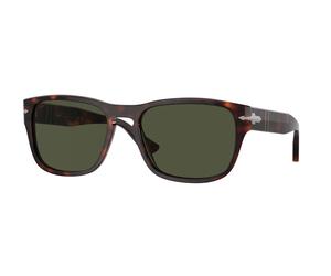 Persol PO3341S 24/31 Unisex Sunglasses Acetate Turtle Green Pillow Normal