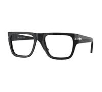 Persol PO3348V 95 Unisex Optical frames Acetate Black Transparent Squared Normal