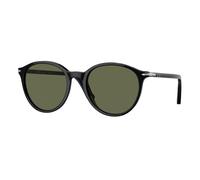 Persol PO3350S 95/58 Unisex Sunglasses Acetate Black Green Pantos Polarized