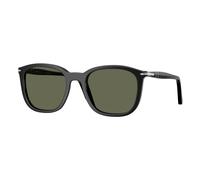 Persol PO3355S 95/58 Unisex Sunglasses Acetate Black Green Pillow Polarized