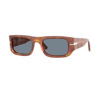 Persol PO3362S 96/56 Unisex Sunglasses Acetate Brown Blue Pillow Normal