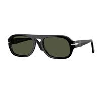 Persol PO3369S 95/31 Unisex Sunglasses Acetate Black Green Pilot Normal