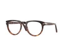 Persol Unisex PO3377V 1160 Optical frames Acetate Brown Transparent Pantos Normal