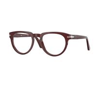 Persol PO3377V 1257 Unisex Optical frames Acetate Red Transparent Pantos Normal