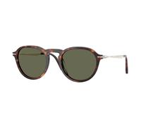 Persol PO3383S 24/58 Unisex Sunglasses Acetate Turtle Green Pantos Polarized