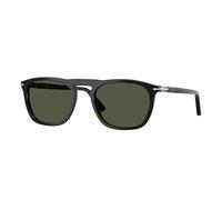 Persol PO3391S GAE 95/31 Unisex Sunglasses Acetate Black Green Squared Normal
