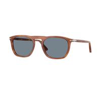 Persol PO3391S GAE 96/56 Unisex Sunglasses Acetate Brown Blue Squared Normal