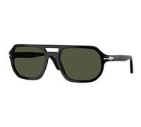 Persol PO3393S GUIDO 95/31 Unisex Sunglasses Acetate Black Green Pillow Normal