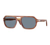Persol PO3393S GUIDO 96/56 Unisex Sunglasses Acetate Brown Blue Pillow Normal