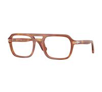 Persol PO3394V 96 Unisex Optical frames Acetate Brown Transparent Squared Normal