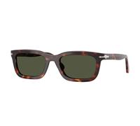 Persol PO3396S 24/31 Unisex Sunglasses Acetate Turtle Green Squared Normal