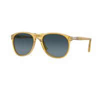 Persol PO9649S 204/S3 Man Sunglasses Plastic Yellow Blue Pilot Polarized Shaded