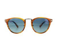 Persol Man PO3108S 960/S3 Sunglasses Acetate Turtle Blue Pantos Polarized