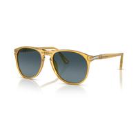 Persol Man Persol PO9649S 204/S3 Sunglasses Acetate Yellow Blue Pilot Polarized Shaded