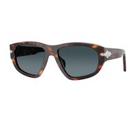 Persol PO0050S 24/S3 Unisex Sunglasses Acetate Turtle Blue Geometric Polarized Shaded