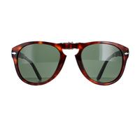 Persol Man PO0714 FOLDING 24/31 Sunglasses Acetate Turtle Green Pilot Normal