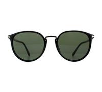 Persol PO3210S 95/31 Man Sunglasses Acetate Black Green Round Normal