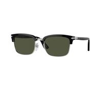 Persol Unisex Persol PO3327S 95/31 Sunglasses Acetate Black Green Squared Normal