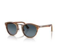 Persol Unisex-Adult's Typewriter Edition Sunglasses, Striped Brown 960/S3, 49