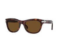 Persol PO0086S 24/57 Unisex Sunglasses Acetate Turtle Brown Pillow Polarized