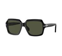 Persol Unisex Persol PO0581S 95/31 Sunglasses Acetate Black Green Squared Normal