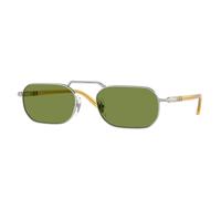 Persol Unisex Persol PO1020S 518/4E Sunglasses Metal Silver Squared Normal