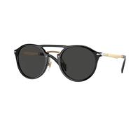 Persol Unisex Persol PO3264S 95/48 Sunglasses Acetate Black Grey Pantos Polarized