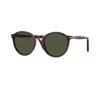Persol Unisex Persol PO3285S 24/31 Sunglasses Acetate Turtle Green Round Normal