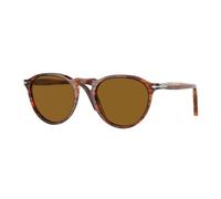 Persol Unisex Persol PO3286S 115733 Sunglasses Plastic Red crawled Brown Pantos Normal