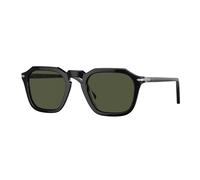 Persol Unisex Persol PO3292S 95/31 Sunglasses Acetate Black Green Squared Normal