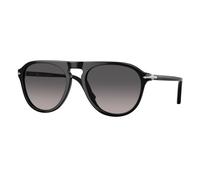 Persol Unisex Persol PO3302S 95/M3 Sunglasses Acetate Black Grey Pilot Polarized Shaded