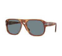 Persol Unisex PO3310S JEAN 96/56 Sunglasses Acetate Brown Blue Squared Normal