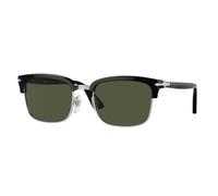 Persol Unisex Persol PO3327S 95/31 Sunglasses Acetate Black Green Squared Normal